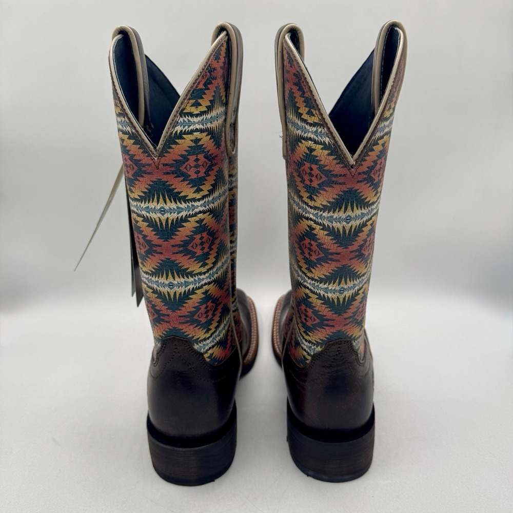 Ariat Pendleton Circuit Savanna Boot Women's Size 6 B Crackle Cafe Brown Leather - Picture 4 of 16